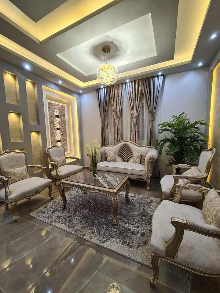 Classic majlis seating set made to order by ELEVE for a Dubai villa