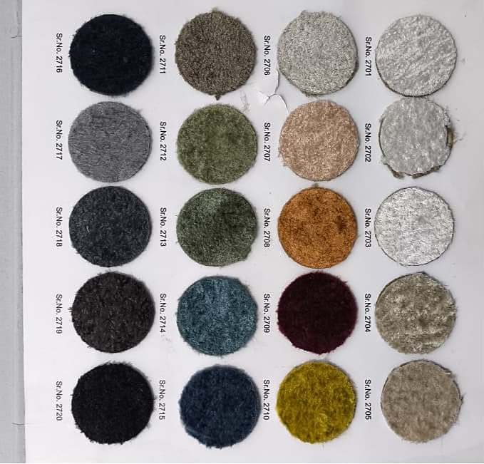 Upholstery fabric swatch board for re-upholstery in Dubai by ELEVE