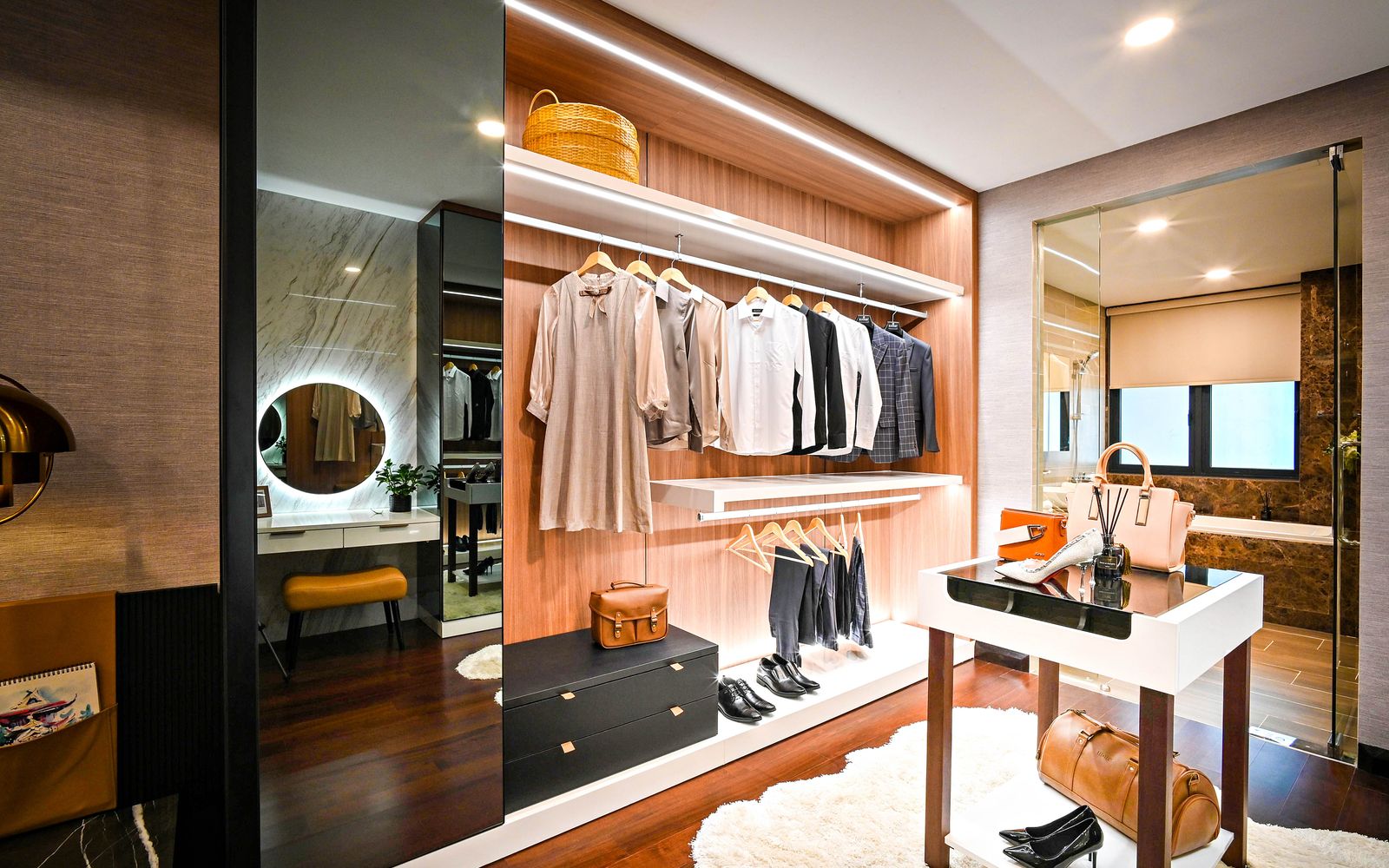 Walk-in wardrobe design